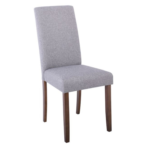 Καρέκλα OPTIMAL (43x54x93) Green Walnut/Ύφασμα Γκρι