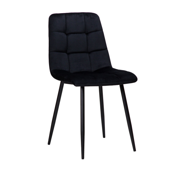Καρέκλα Loris Μαύρο 46 x 54.5 x 89