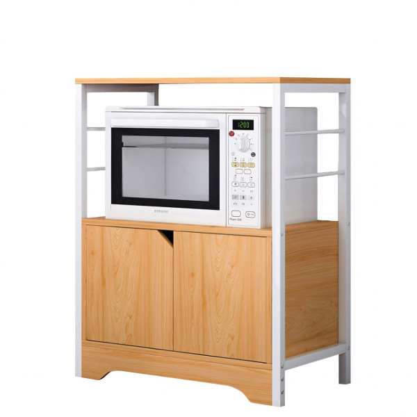 Ραφιέρα Κουζίνας AMUR Δρυς/Λευκό MDF/Μέταλλο 60x30x70cm