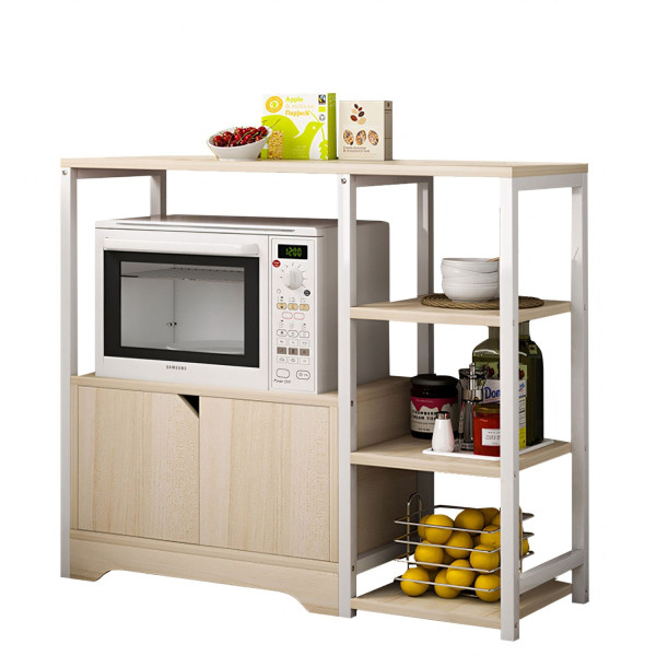Ραφιέρα Κουζίνας LYNX Maple/Λευκό MDF/Μέταλλο 80x30x71cm
