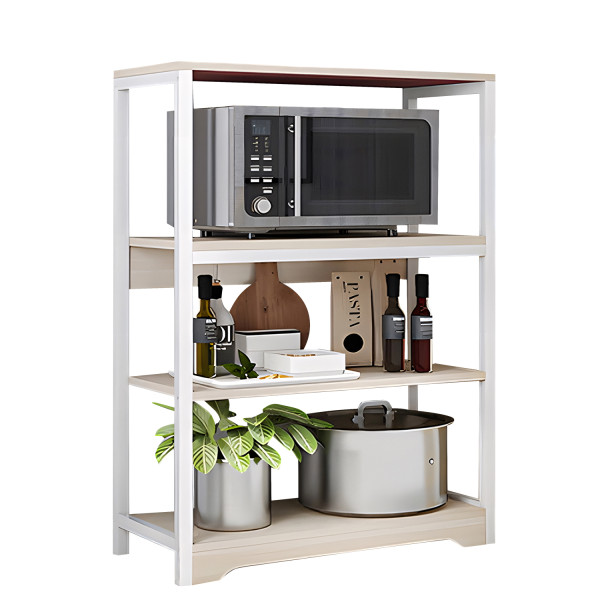 Ραφιέρα Κουζίνας WALRUS Maple/Λευκό MDF/Μέταλλο 60x30x100cm