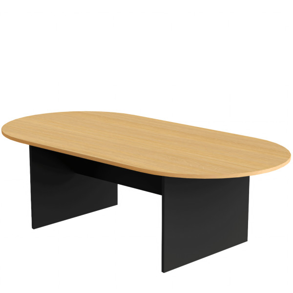 Τραπέζι Συνεδριάσεων GALAX Φυσικό/Ανθρακί Μοριοσανίδα 200x100x75cm