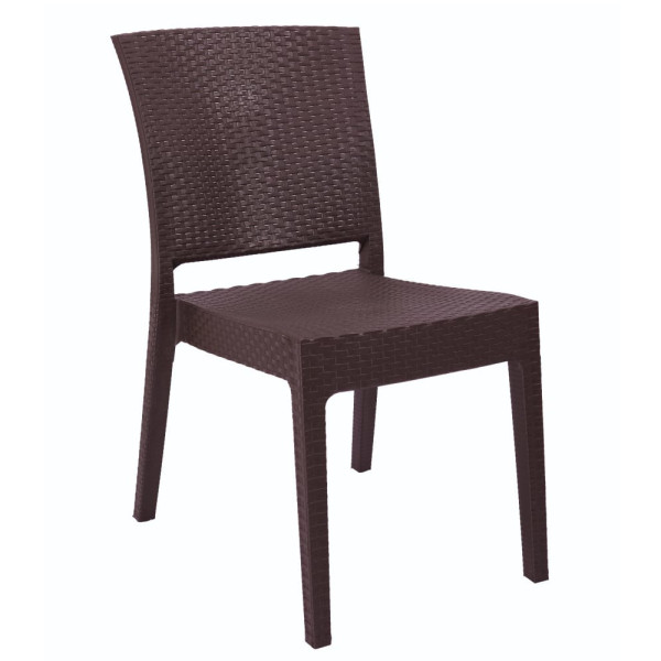 Καρέκλα Κήπου Καφέ Rattan 47x55x87cm