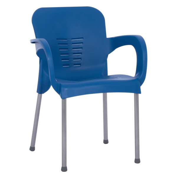 Καρέκλα Κήπου Eco Μπλε Ανακυκλωμένο PP 60x50x80xcm