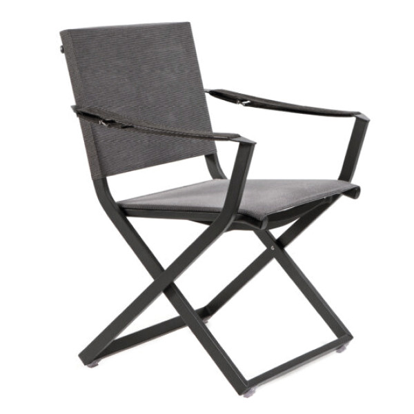 Καρέκλα Πτυσσόμενη CAELIUS Γρκρι 64x61x86cm