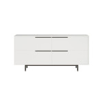 Κονσόλα ArteLibre CARTMEL Λευκό Μοριοσανίδα/Μέταλλο 44.5x160x74.3cm