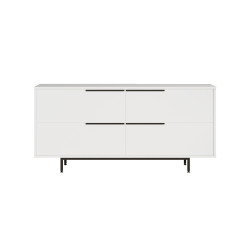 Κονσόλα ArteLibre CARTMEL Λευκό Μοριοσανίδα/Μέταλλο 44.5x160x74.3cm