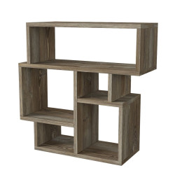 Τραπεζάκι Άκρης LIPSI Ανοιχτό Καφέ 60x22x60cm