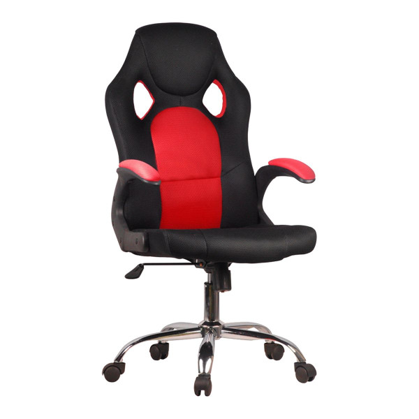 Καρέκλα Γραφείου IAXH Κόκκινο/Μαύρο Mesh 60x69x110-118cm