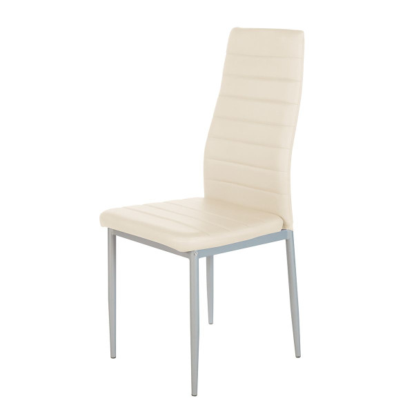 Καρέκλα ROSE Μπεζ PVC 53x39x96cm