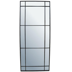 Καθρέπτης Μαύρο Μέταλλο 77x3x183cm