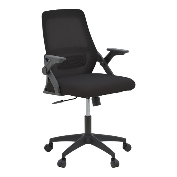 Καρέκλα γραφείου Reji pakoworld mesh ύφασμα μαύρο 58x60x89-99εκ