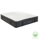 Στρώμα Luxury pakoworld pocket spring+gel memory foam+latex μονής όψης aloe vera 34-36cm 160x200εκ