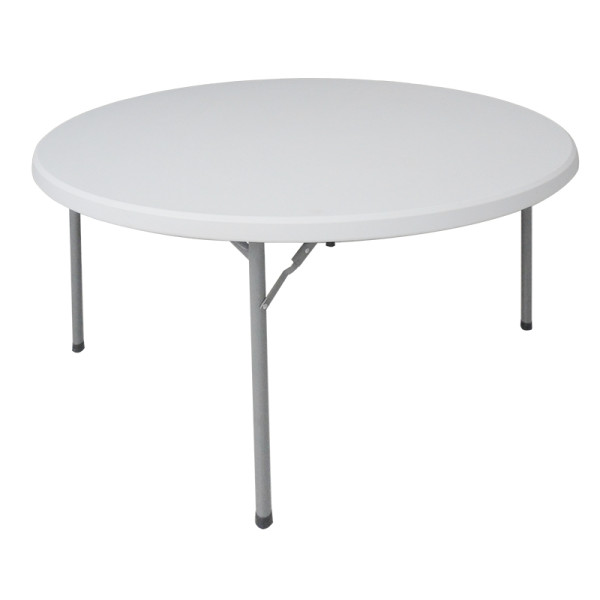 Τραπέζι μονοκόμματο catering-συνεδρίου Comfort pakoworld λευκό στρόγγυλο Φ152x74εκ