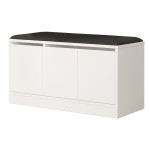 Παπουτσοθήκη-Σκαμπό Firefly pakoworld λευκό 89.5x35.5x46εκ