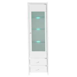 Βιτρίνα Fansi pakoworld LED λευκό 56x40.5x200.5εκ