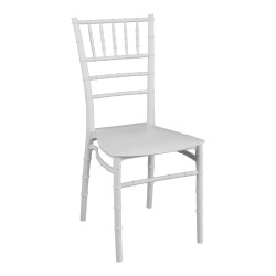 Καρέκλα Tiffany pakoworld pp σε λευκή απόχρωση 40x40x88εκ