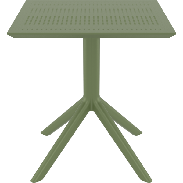 ΣΚΑΙ ΤΡΑΠΕΖΙ 70X70X74εκ. OLIVE GREEN ΠΟΛ/ΝΙΟΥ