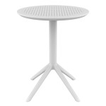 SKY WHITE Φ60X74εκ. ΤΡΑΠΕΖΙ ΠΤΥΣ/ΝΟ ΠΟΛ/ΝΙΟΥ