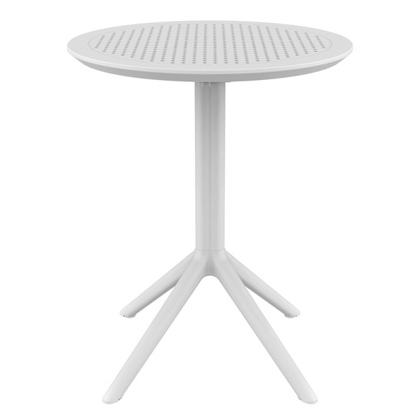 SKY WHITE Φ60X74εκ. ΤΡΑΠΕΖΙ ΠΤΥΣ/ΝΟ ΠΟΛ/ΝΙΟΥ