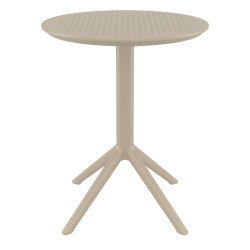 SKY TAUPE Φ60X74εκ. ΤΡΑΠΕΖΙ ΠΤΥΣ/ΝΟ ΠΟΛ/ΝΙΟΥ