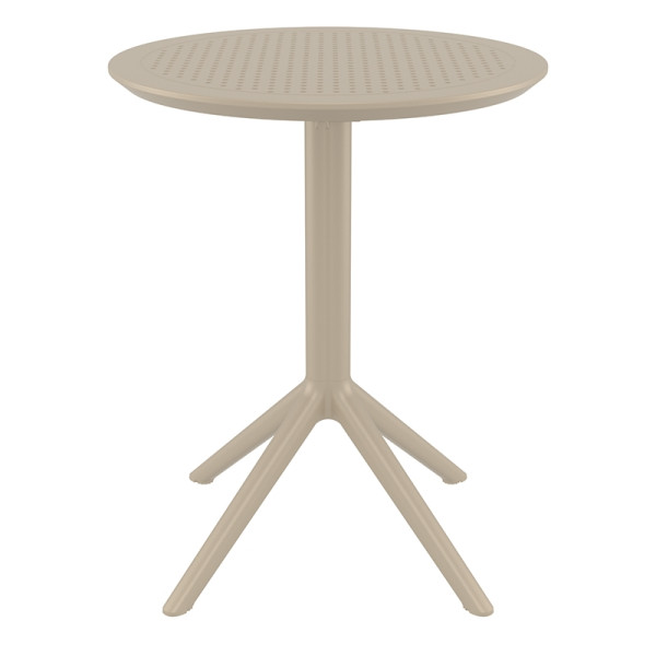 SKY TAUPE Φ60X74εκ. ΤΡΑΠΕΖΙ ΠΤΥΣ/ΝΟ ΠΟΛ/ΝΙΟΥ