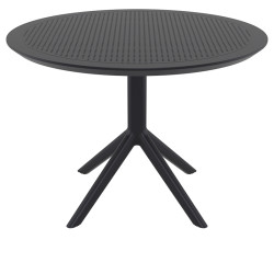 SKY BLACK Φ105X74εκ. ΤΡΑΠΕΖΙ ΠΟΛ/ΝΙΟΥ