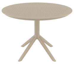SKY TAUPE Φ105X74εκ. ΤΡΑΠΕΖΙ ΠΟΛ/ΝΙΟΥ