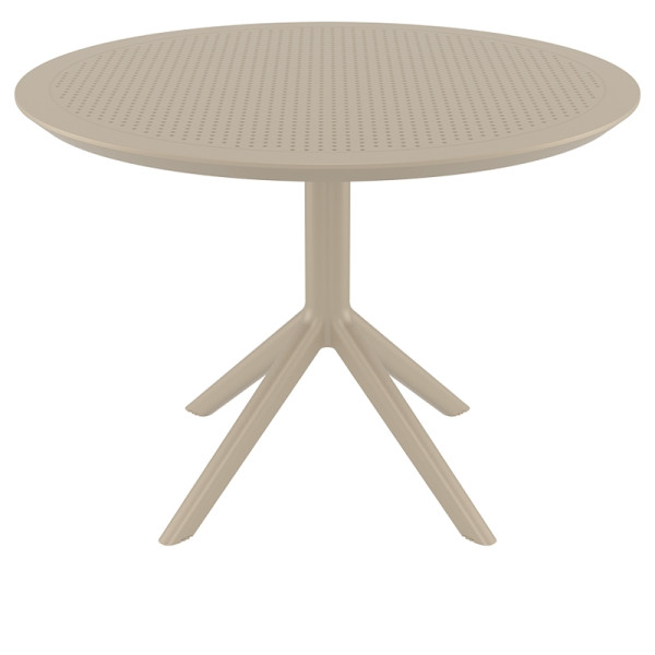 SKY TAUPE Φ105X74εκ. ΤΡΑΠΕΖΙ ΠΟΛ/ΝΙΟΥ