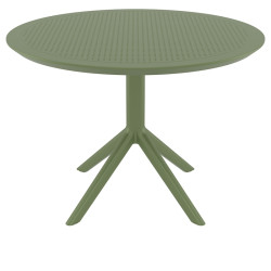 SKY OLIVE GREEN Φ105X74εκ. ΤΡΑΠΕΖΙ ΠΟΛ/ΝΙΟΥ