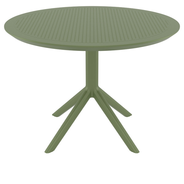 SKY OLIVE GREEN Φ105X74εκ. ΤΡΑΠΕΖΙ ΠΟΛ/ΝΙΟΥ