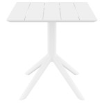 PARIS WHITE 70X70X74εκ. ΤΡΑΠΕΖΙ ΠΟΛ/ΝΙΟΥ