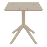 PARIS TAUPE 70X70X74εκ. ΤΡΑΠΕΖΙ ΠΟΛ/ΝΙΟΥ