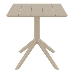 PARIS TAUPE 70X70X74εκ. ΤΡΑΠΕΖΙ ΠΟΛ/ΝΙΟΥ