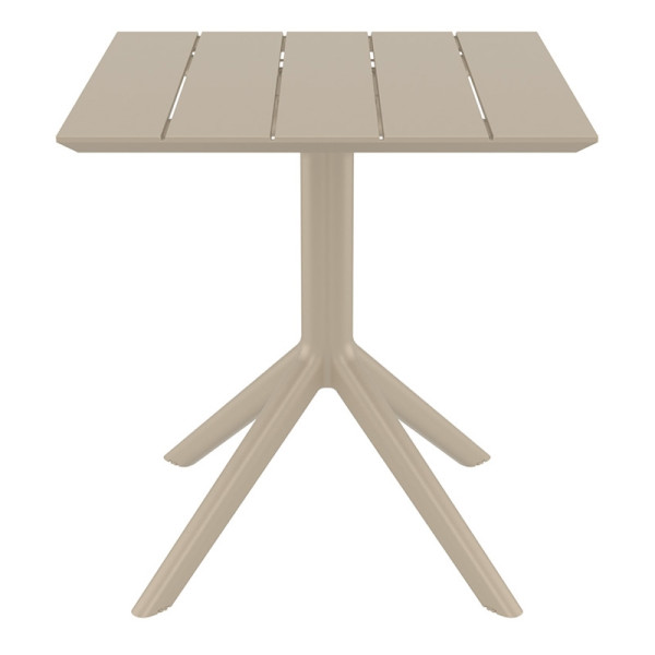 PARIS TAUPE 70X70X74εκ. ΤΡΑΠΕΖΙ ΠΟΛ/ΝΙΟΥ