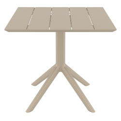 PARIS TAUPE 80X80X74εκ. ΤΡΑΠΕΖΙ ΠΟΛ/ΝΙΟΥ