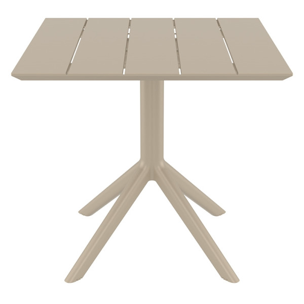 PARIS TAUPE 80X80X74εκ. ΤΡΑΠΕΖΙ ΠΟΛ/ΝΙΟΥ