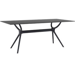 AIR ΤΡΑΠΕΖΙ 180Χ90εκ. BLACK LAMINATE 12mm