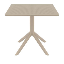 SKY ΤΡΑΠΕΖΙ 80X80X74εκ. DOVE GREY ΠΟΛ/ΝΙΟΥ