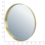Καθρέπτης Χρυσό Μέταλλο 43x2.5x43cm