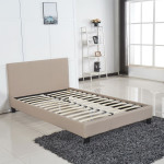 Κρεβάτι AZALEA Capuccino PU 213x128x88cm