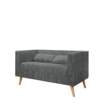 Καναπές Διθέσιος CHOLUTECHA Γκρι 123x70x68cm