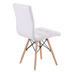 Καρέκλα CUPPLESSUS Λευκό PU 43x55x86cm