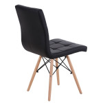 Καρέκλα CUPPLESSUS Μαύρο PU 43x55x86cm