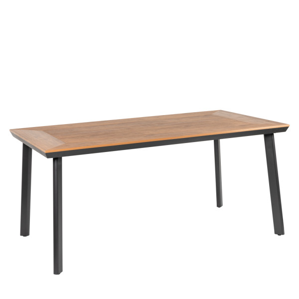Τραπέζι Κήπου EPUPA Γκρι/Καρυδι 160x90x73cm