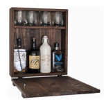 Mini Bar JESSICA Καρυδί Ξύλο 42x15x46cm