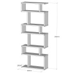 Βιβλιοθήκη BLOK Λευκό 60x20x156cm