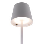 Επιτραπέζιο Φωτιστικό LED Φορητό FELINE Λευκό Αλουμίνιο 11x11x37.5cm