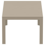 ATLANTIC TAUPE 100X210/280Χ76εκ. ΕΠΕΚΤ.ΤΡΑΠΕΖΙ ΠΟΛ/ΝΙΟΥ
