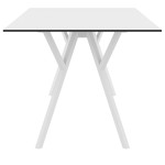 MAX ΤΡΑΠΕΖΙ 180X90Χ74εκ. WHITE LAMINATE 12mm
